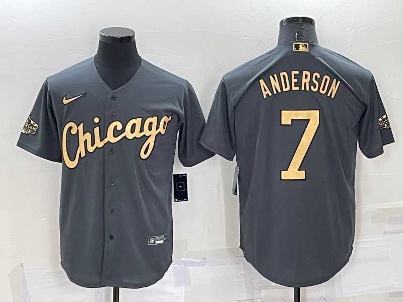 Chicago White Sox #7 Tim Anderson Grey 2022 All Star Stitched Cool Base Nike Jersey,We sell and wholesale Chicago White Sox #7 Tim Anderson Grey 2022 All Star Stitched Cool Base Nike Jersey on line form chian!
